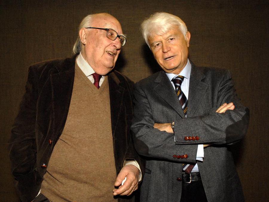 Andrea Camilleri e Giancarlo Caselli (Fotogramma)
