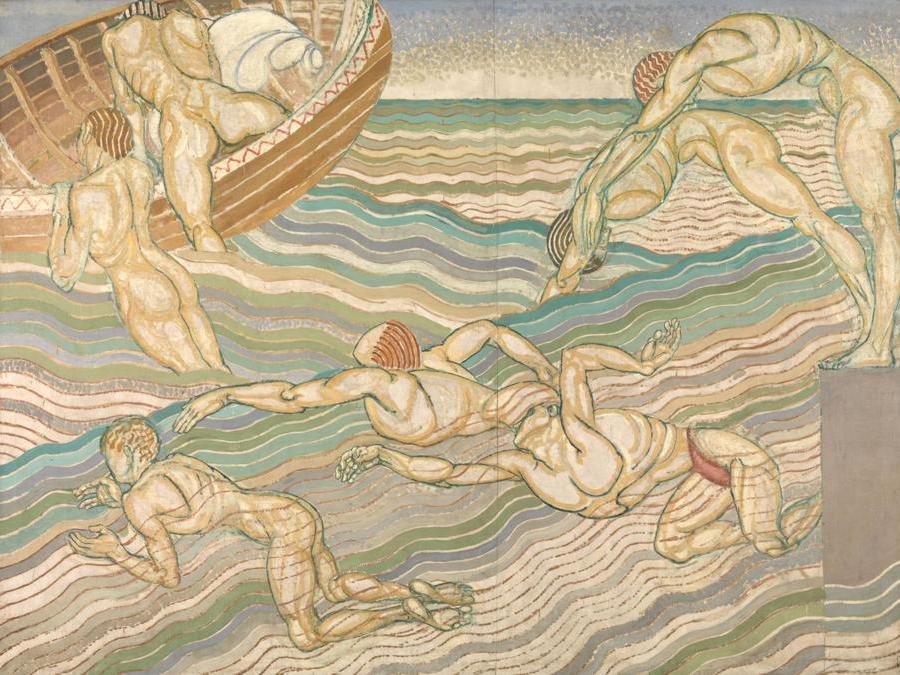 Duncan Grant Bathing 1911 Oil paint on canvas 2286 x 3061 mm © Tate