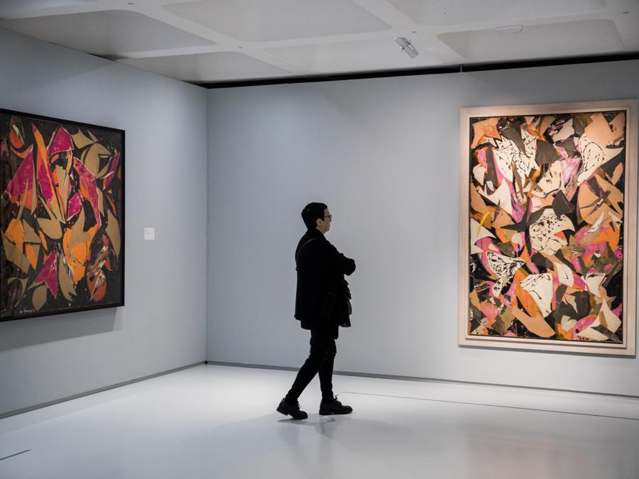 Lee Krasner: Living Colour exhibition at Barbican Art Gallery on May 29, 2019 in London, England. The exhibition is on view 30 May - 1 September 2019. (Photo by Tristan Fewings/Getty Images for Barbican Art Gallery)