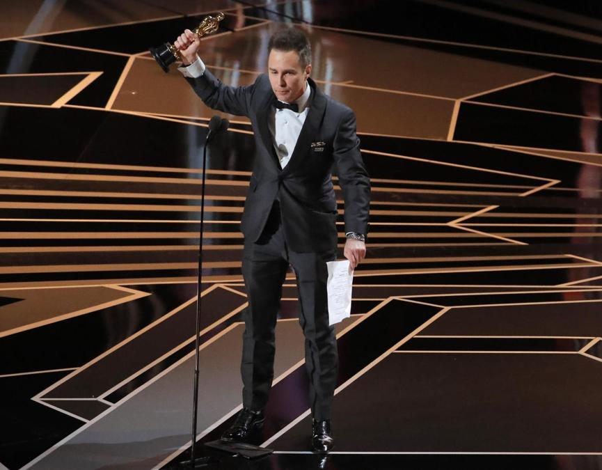 Sam Rockwell vince l’Oscar come miglior attore non protagonista con il film “Tre manifesti a  Ebbing, Missouri” - REUTERS/Lucas Jackson