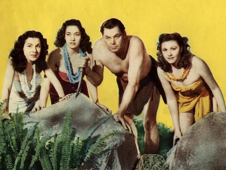 Johnny Weissmüller  in «Tarzan e le sirene», 1948  (Marka)