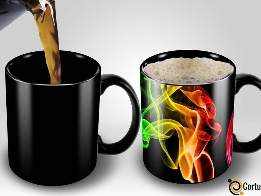 Cortunex, Magic Coffee, ad attivazione termica, una versione hi tech del classico boccale del cowboy, dotato di sensore che reagisce con disegni al calore.