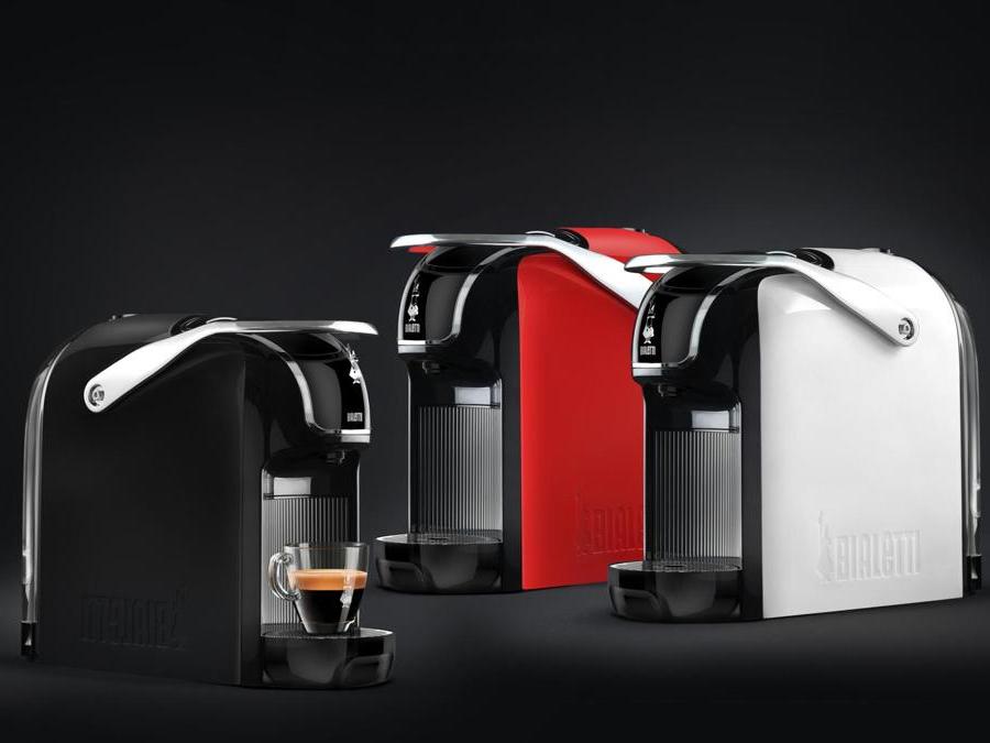 Bialetti, Break, macchina espresso per capsule, profonda solo 29,4 cm, caldaia potente per erogare subito acqua bollente, pompa da 20 bar, spegnimento automatico.