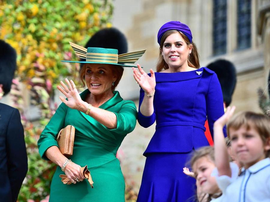 Sarah, Duchessa di York e sua figlia Beatrice di York (Photo by Victoria Jones / POOL / AFP)