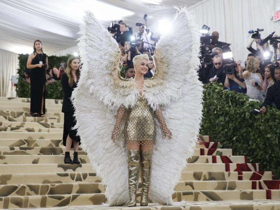 Katy Perry in Versace (Reuters)