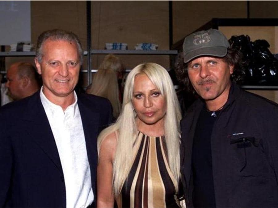 Santo Versace, Donatella Versace, Renzo Rosso (Ansa)