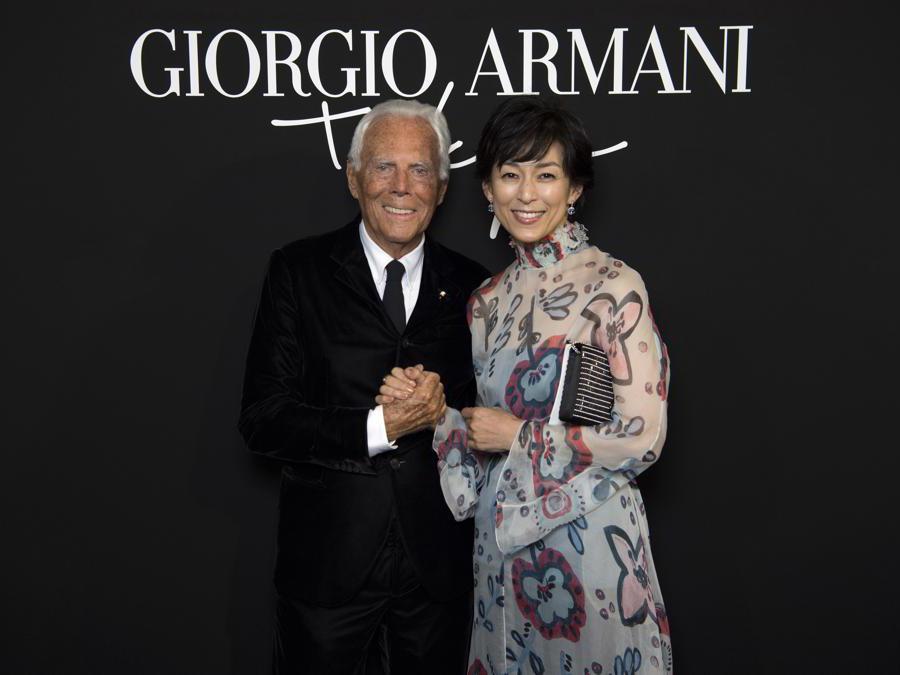 Giorgio Armani con Honami Suzuki (credit SGP)