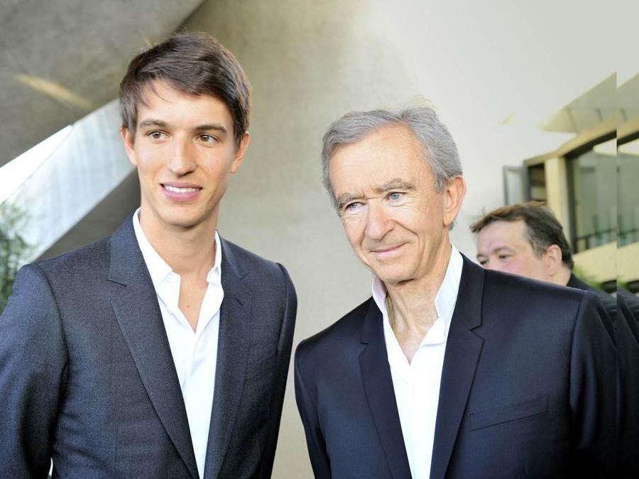 Alexander Arnault con il padre Bernard