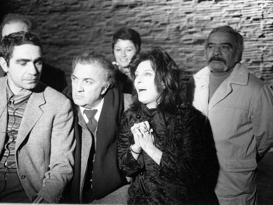Anna Magnani e Federico Fellini 