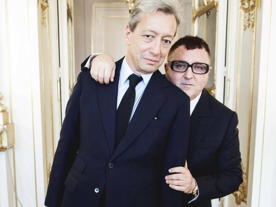 Frédéric Malle con il fashion designer Alber Elbaz