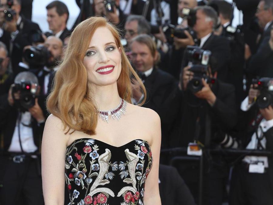 Jessica Chastain membro della giuria. (AP Photo/Alastair Grant)