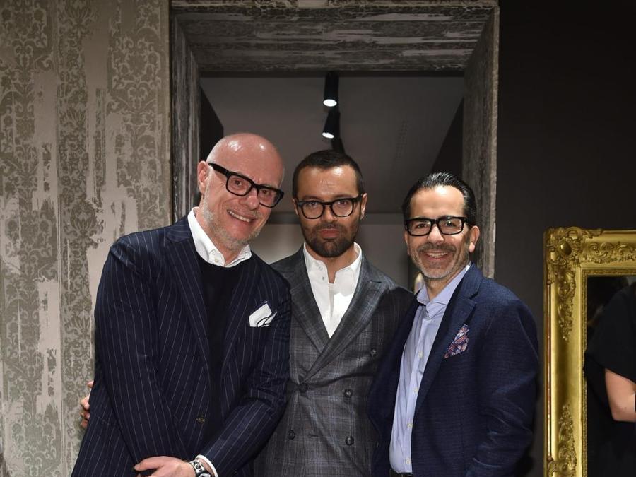 Carlo Giordanetti, Rocco Iannone e Nicol˜ Favaretto Rubelli da Pal Zileri