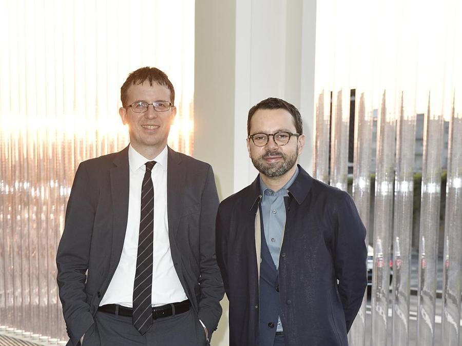 Filippo DelCorno e Giuseppe Rabottini alla Fondazione Prada 