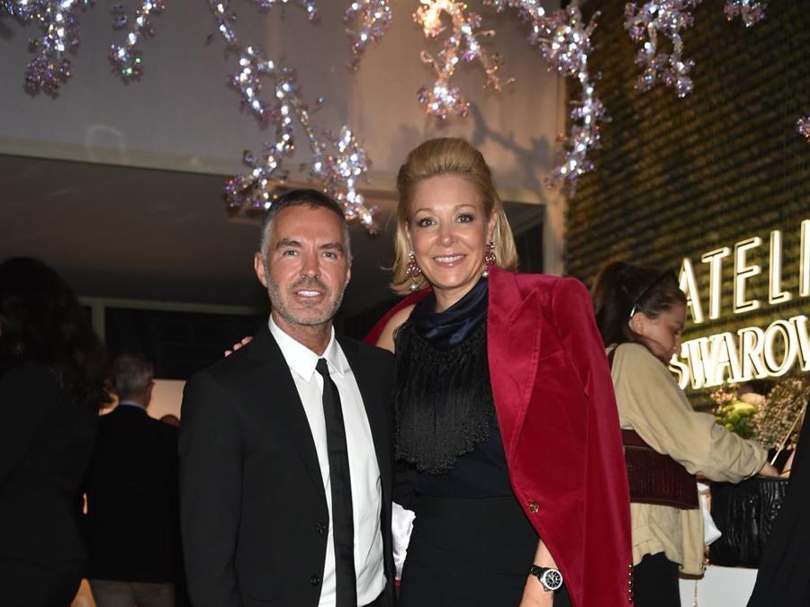 Dan Caten con Nadja Swarovski