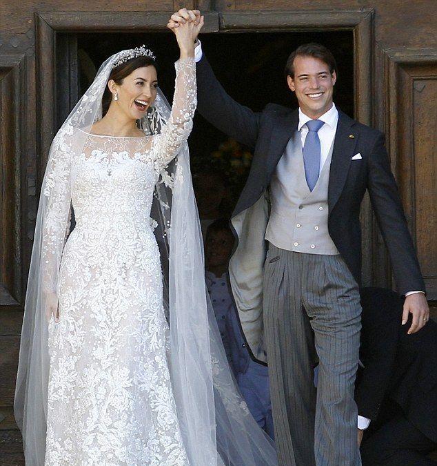 Il principe Felix con la principessa Claire del Lusseburgo si sono sposati nel 2013. Anche lei ha scelto una creazione Elie Saab Couture 