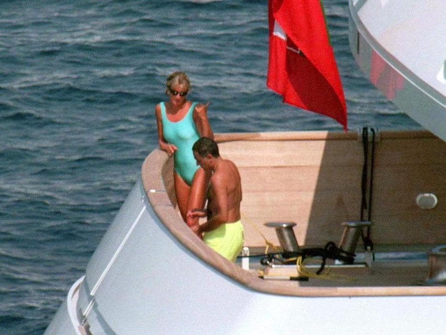 lady diana sullo yacht