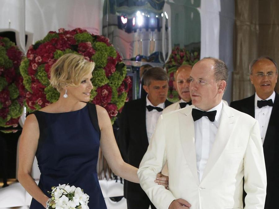 La principessa Charlene di Monaco è diventata madre dei gemelli Gabrielle e Jacques il 10 dicembre 2014 (AFP PHOTO / VALERY HACHE)