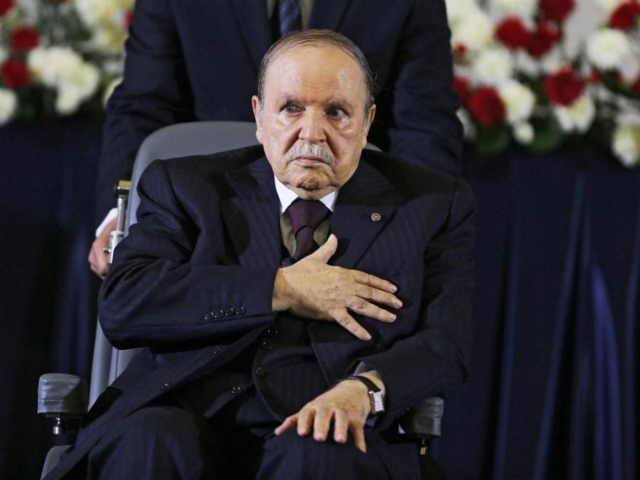 Il  presidente algerino Abdelaziz Bouteflika. ANSA/MOHAMED MESSARA