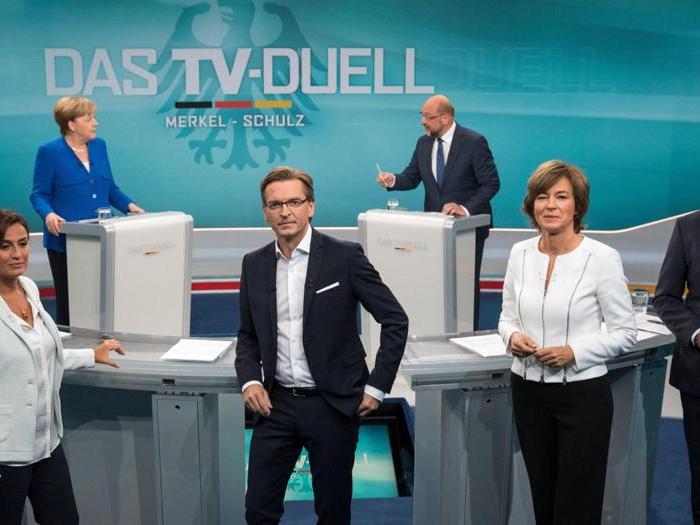 Confronto tv Merkel-Schulz