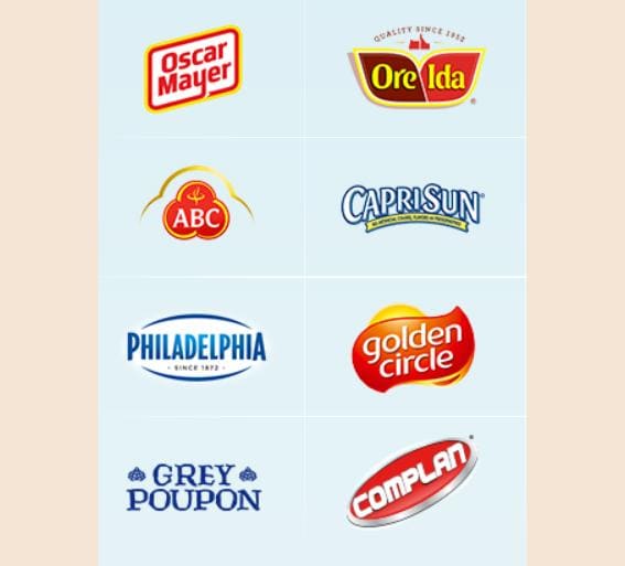 I marchi di Kraft Heinz e Unilever 