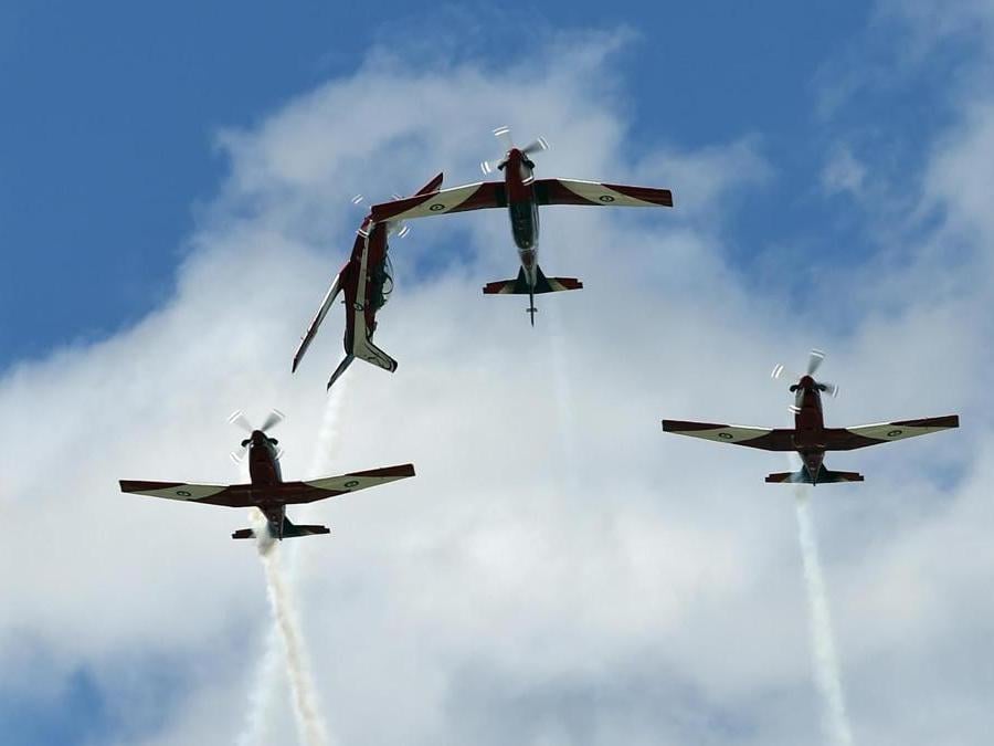 AUSTRALIA. Le Roulette. La squadra acrobatica della Royal Air Force australiana. (Afp)