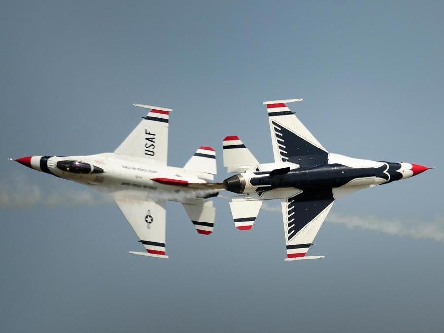 STATI UNITI.  The Thunderbirds. La squadra acrobatica dell'Air Force americana. (Afp)