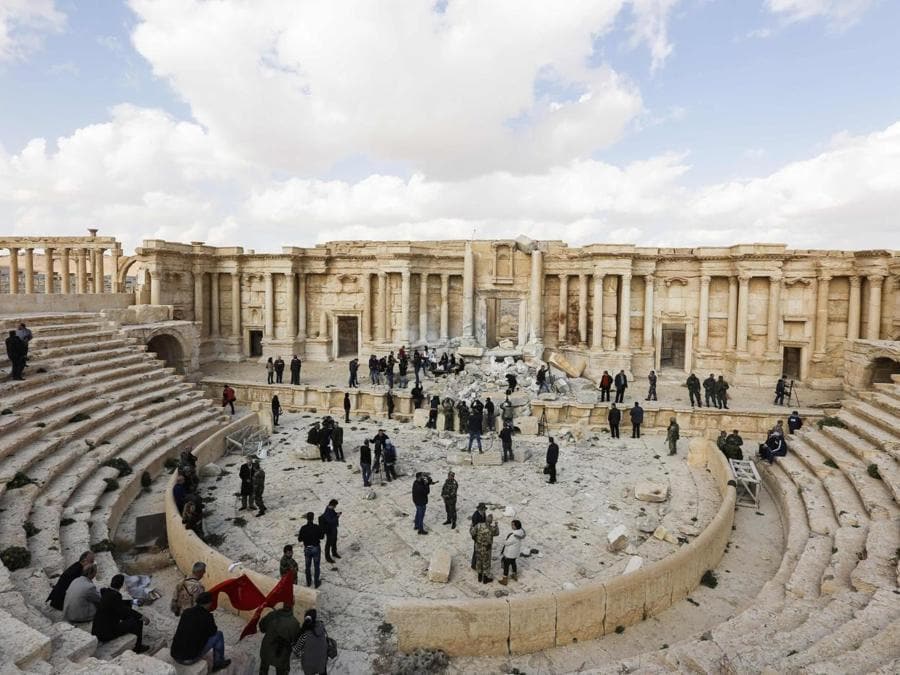 Anfiteatro romano in Palmyra. (AFP PHOTO)