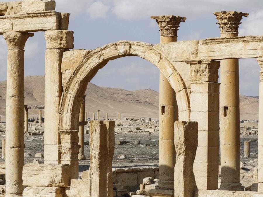 Panorama di Palmyra. (AFP PHOTO)