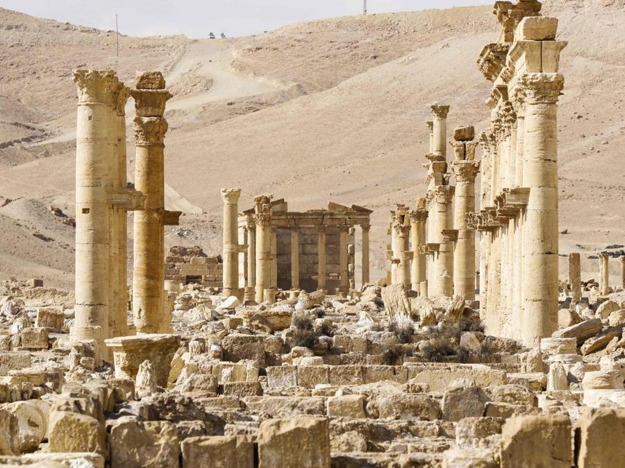 Panorama di Palmyra. (AFP PHOTO)