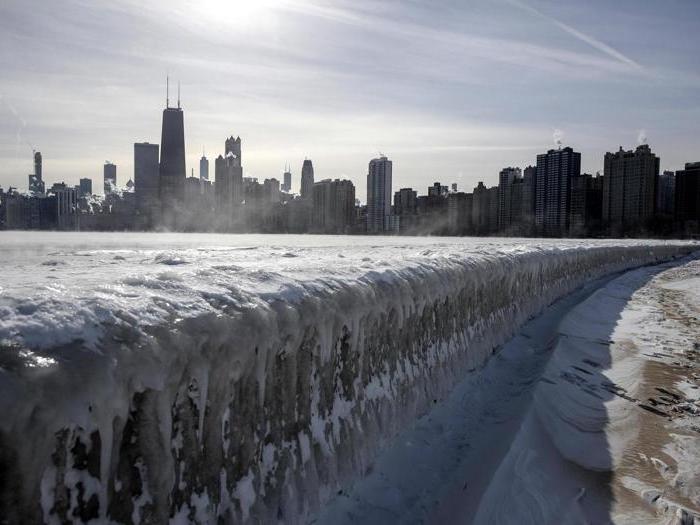 Vortice polare sul Midwest Usa, a Chicago -30 gradi