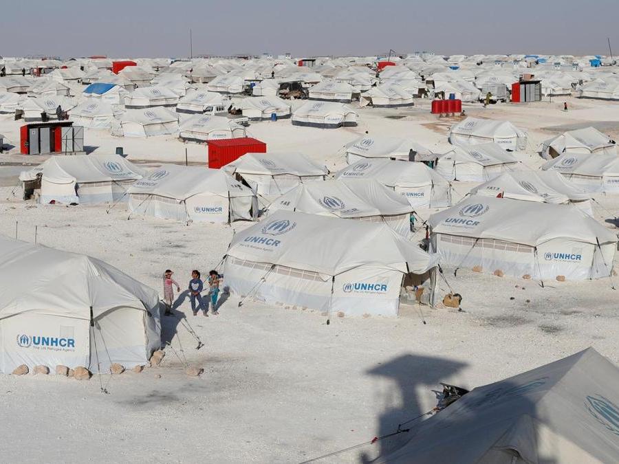 Il campo di sfollati ad  Ain Issa. (REUTERS/Goran Tomasevic)