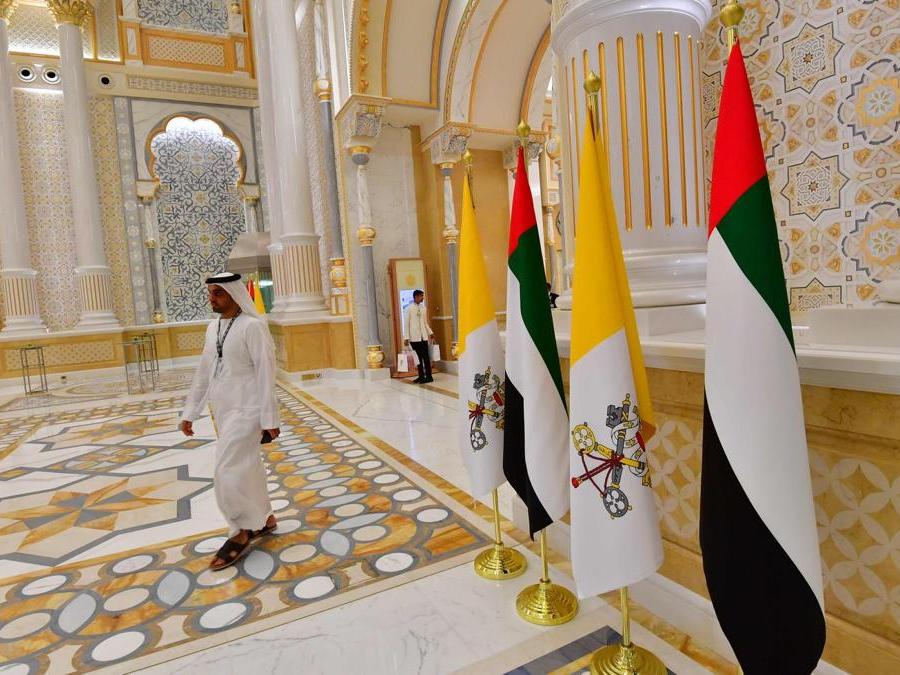 Il palazzo Presidenziale di Abu Dhabi. (Photo by Giuseppe CACACE / AFP)