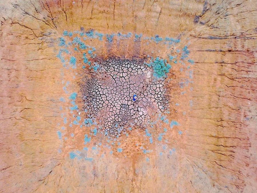 Una diga in secca  nei pressi diGunnedah,New South Wales, Australia. REUTERS/David Gray