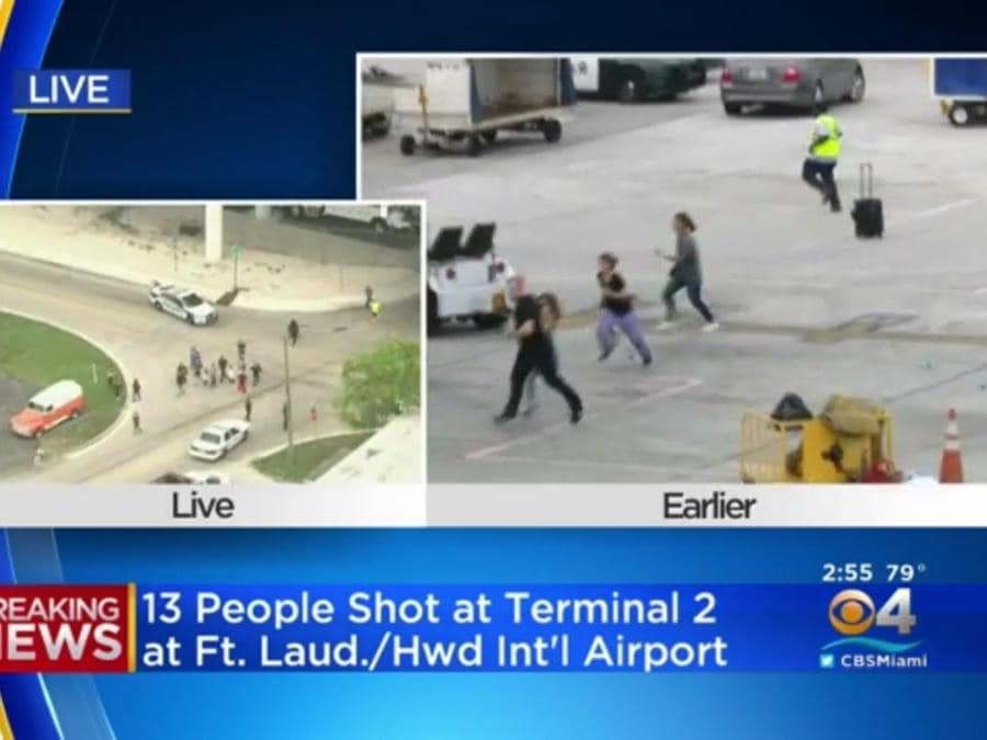 Immagini dall’aeroporto di Fort Lauderdale (Facebook)