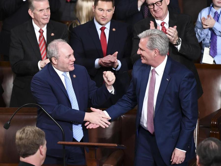 Kevin McCarthy e  Steve Scalise (Afp)