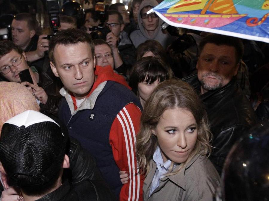 Kseniya Sobchak e  Alexei Navalny (Ap Photo/Sergey Ponomarev)