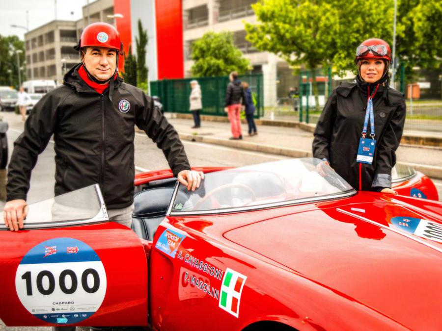 Alberto Cavaggioni, Federica Masolin (Alfa Romeo Press)