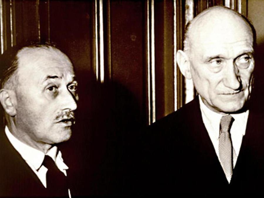 Tra i fondatori: i francesi Robert Schuman e Jean Monnet...  (Ansa)