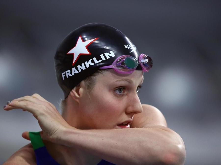 NUOTO. MISSY FRANKLIN. A causa di un ricorrente problema fisico alla spalla, la 23enne statunitense lascia le gare agonistiche. In carriera ha collezionato sei medaglie olimpiche (5 ori e un bronzo) e 16 titoli mondiali, di cui 11 ori, 2 argenti e 3 bronzi. (Afp)