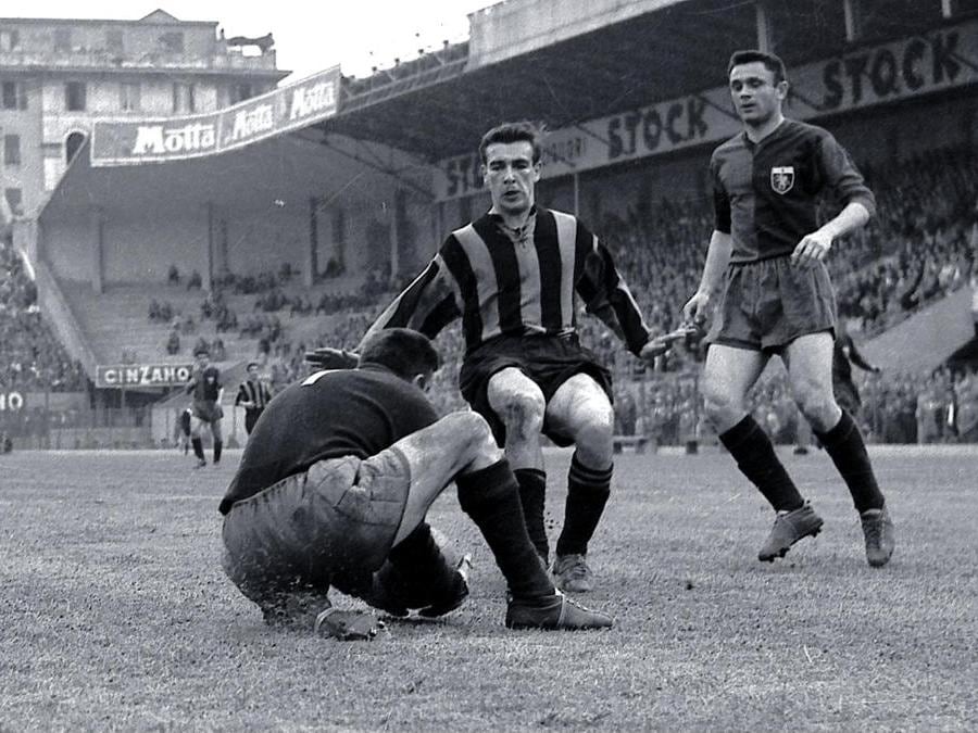 In azione con la maglia dell’Inter (Olycom)