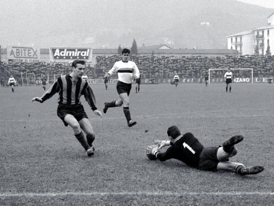 In azione con la maglia dell’Inter (Olycom)