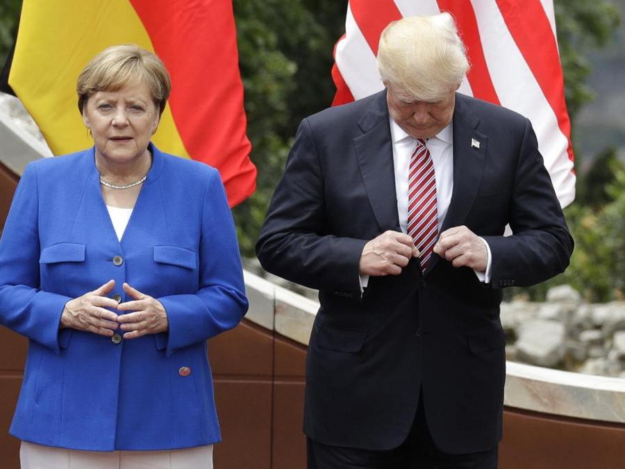 Trump e Merkel  (AP Photo/Andrew Medichini)