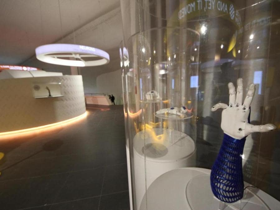 Inaugurazione del museo interattivo Corporea, Museo del Corpo Umano, a Città della Scienza, Napoli. (Ansa)