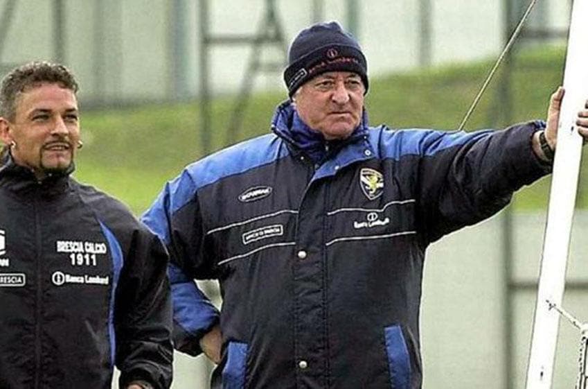 2000.BRESCIA. Roberto Baggio con Carletto Mazzone 