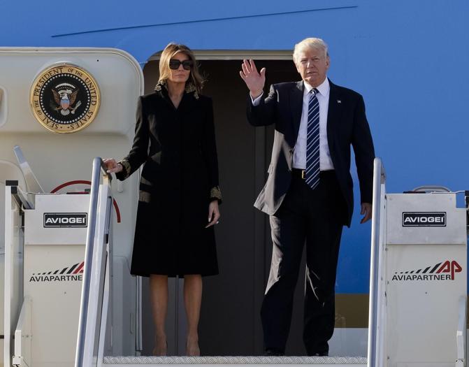Donald Trump arriva  a Roma 