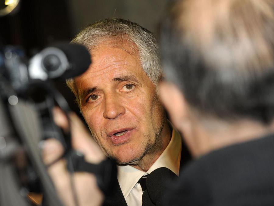 Tribunale di Milano, cerimonia di inaugurazione dell'anno giudiziario. Nella nella foto Roberto Formigoni, il presidente della Regione Lombardia. Formigoni si augura che ci si possa ''lasciare alle spalle il periodo di delegittimazione reciproca'' nel rapporto tra giustizia e politica. Milano, 28 gennaio 2012. ANSA/ GIUSEPPE ARESU