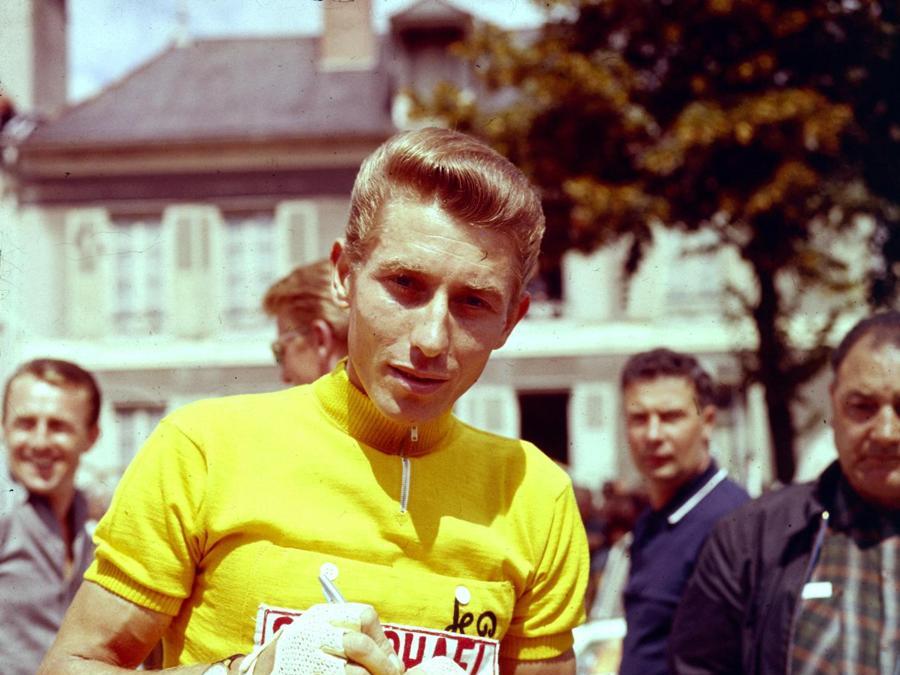 Il francese Jacques Anquetil, vincitore di cinque Tour de France nel 1957, 1961, 1962, 1963 e 1964. (AFP);