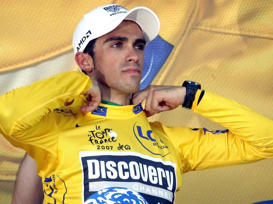 Lo spagnolo Alberto Contador, vincitore di due Tour de France, nel 2007 e nel 2009. (OLYCOM)