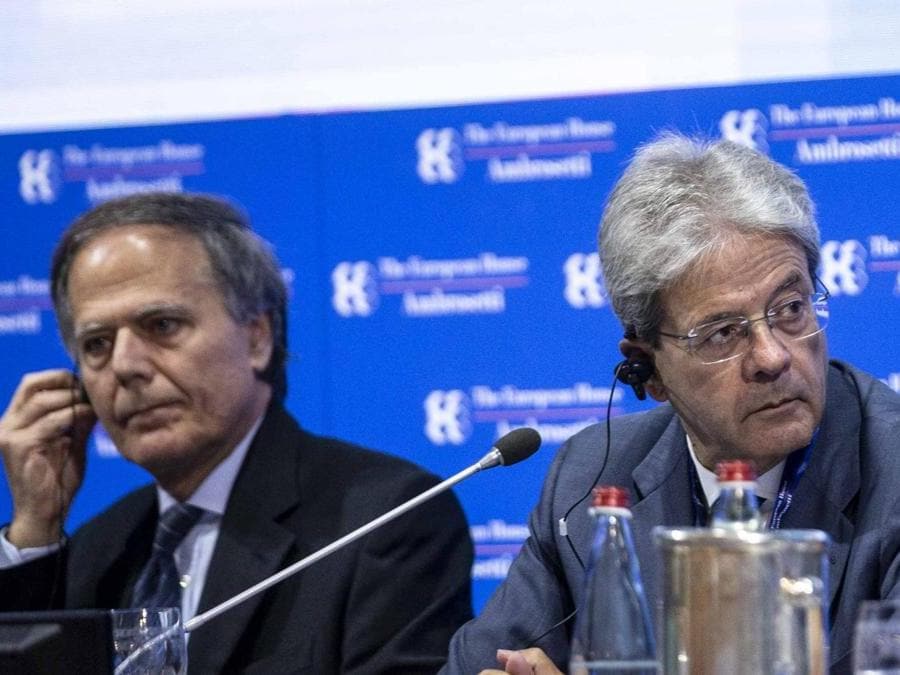 Paolo Gentiloni ed Enzo Moavero Milanesi
