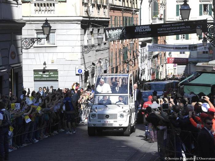 La visita del Papa a Genova